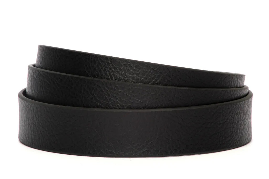 1.25" Black Anson Invincibelt in Leather Grain