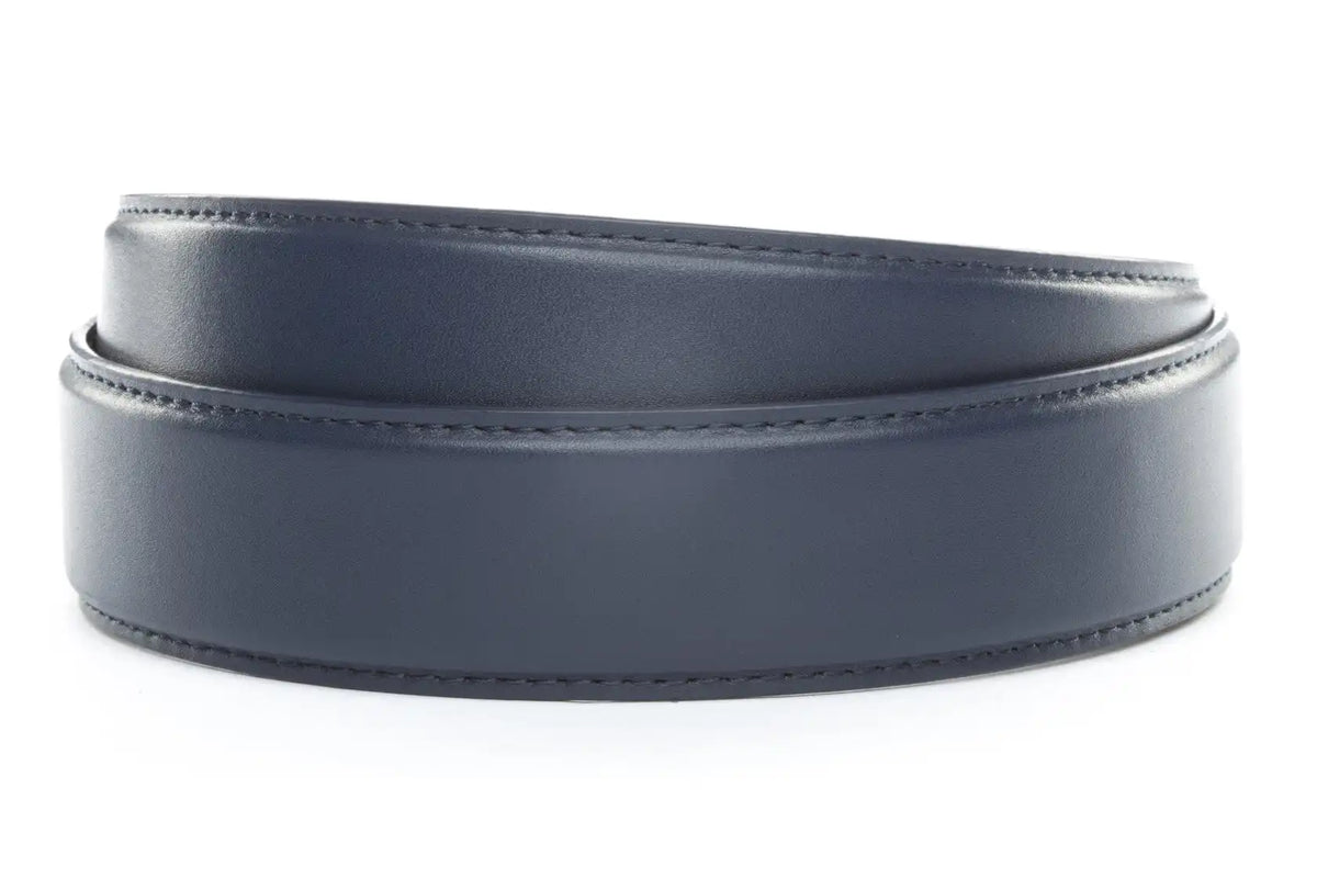1.5" Navy Leather Strap