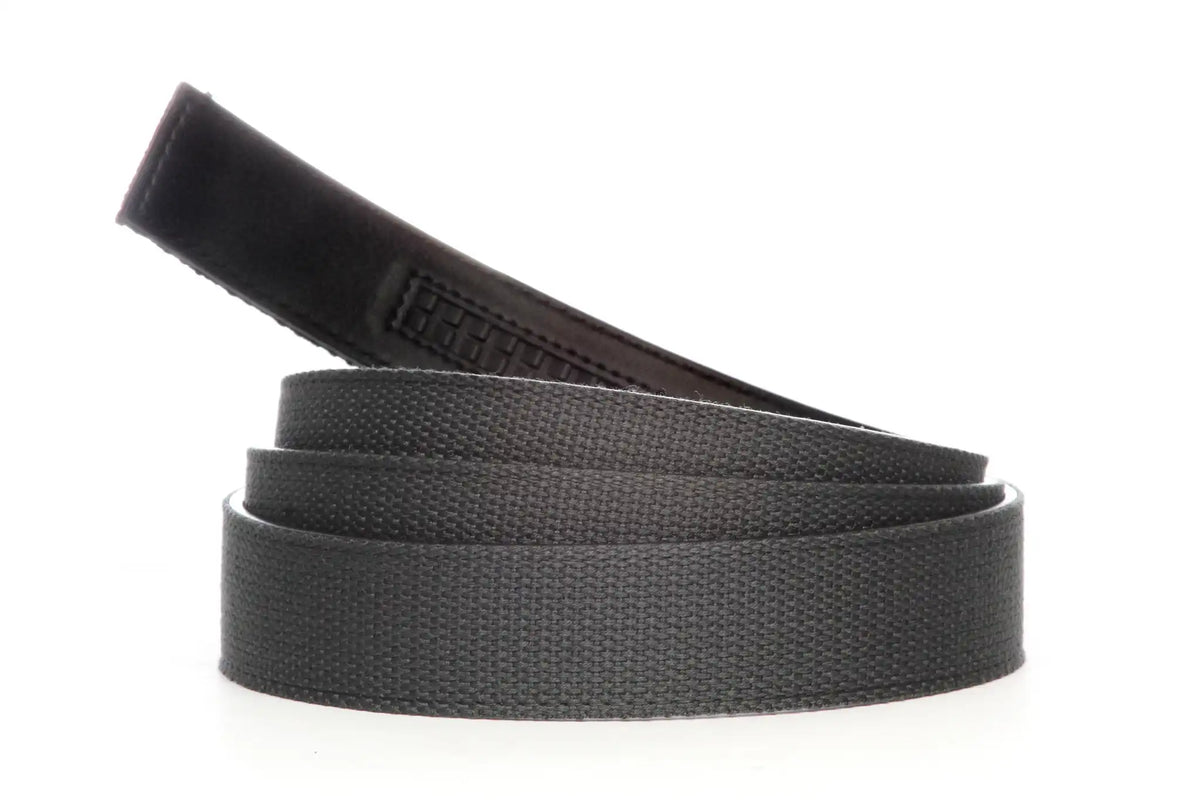 1.25" Graphite Canvas Strap