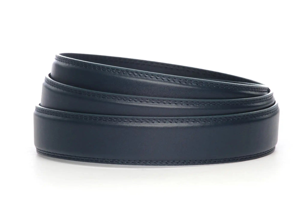 1.25" Navy Leather Strap