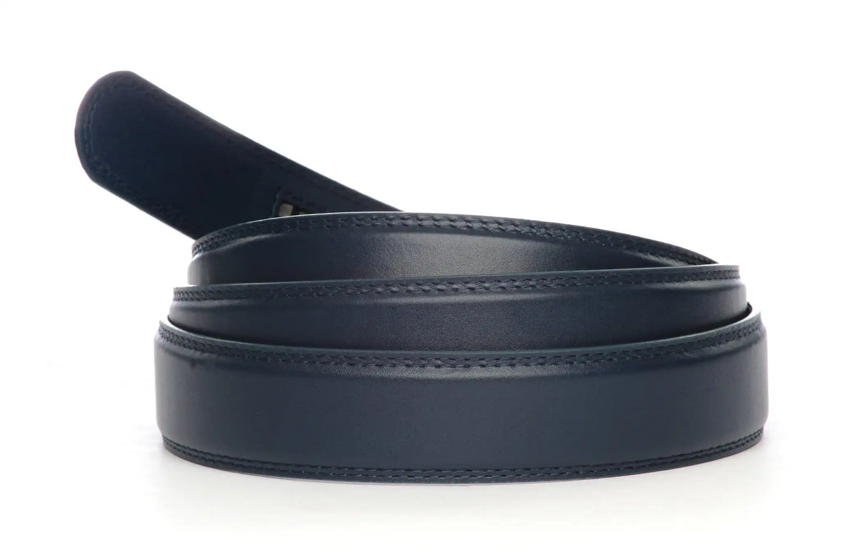 1.25" Navy Leather Strap