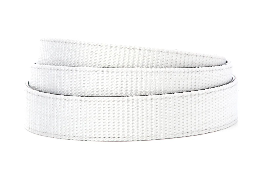 1.25" White Nylon Strap