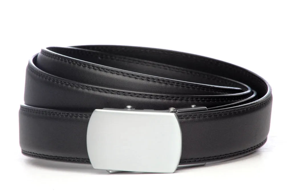 1.25" Black Leather w/buckle
