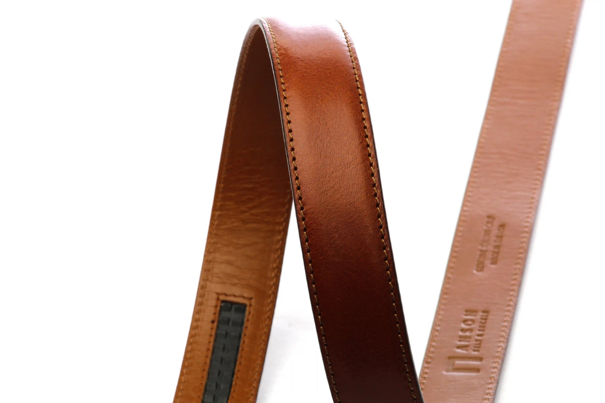 1.25" Cognac Italian Calfskin Strap