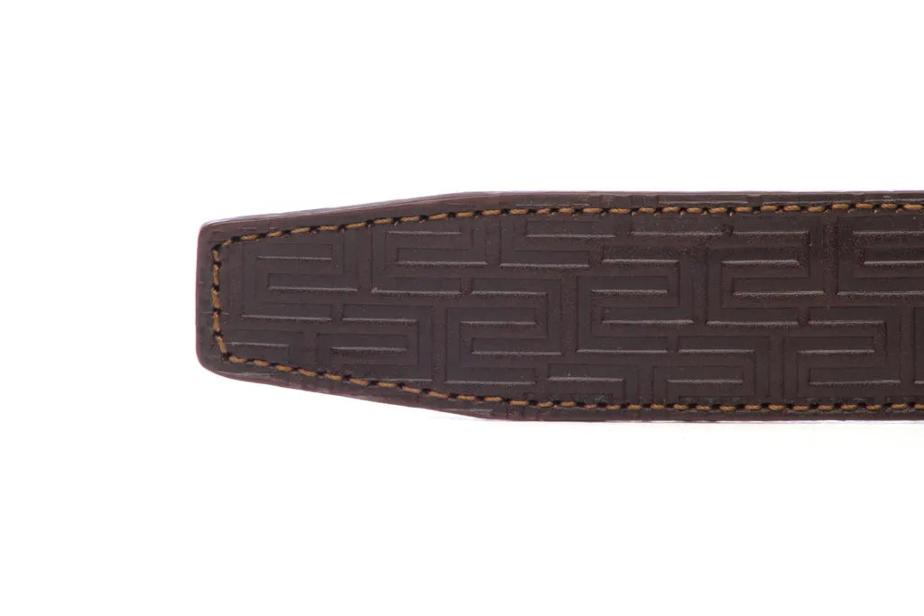 1.25" Chocolate Vegetable Tanned Leather - Signature Strap