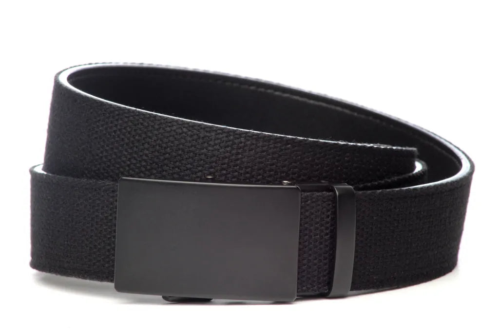 1.5" Black Canvas w/buckle