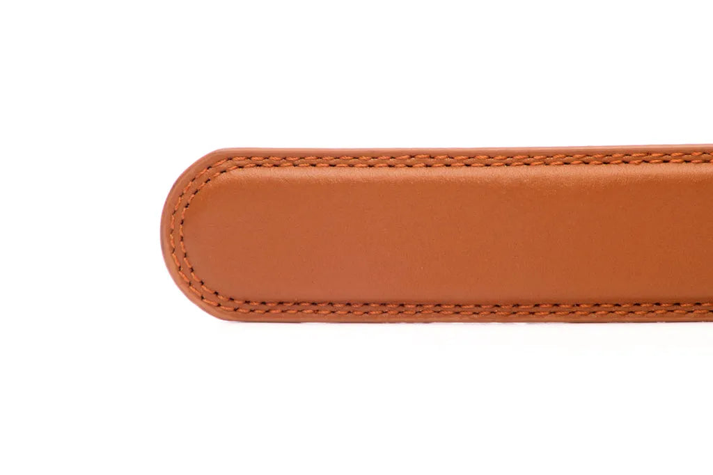 1.25" Saddle Tan Leather Strap