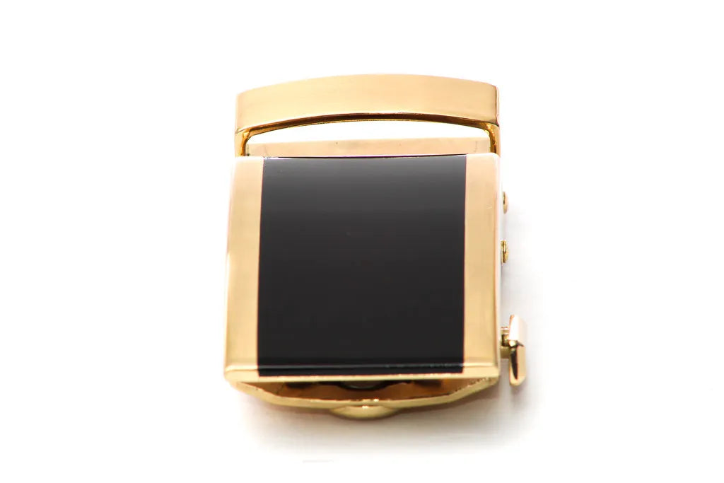1.25" Onyx Buckle in Gold