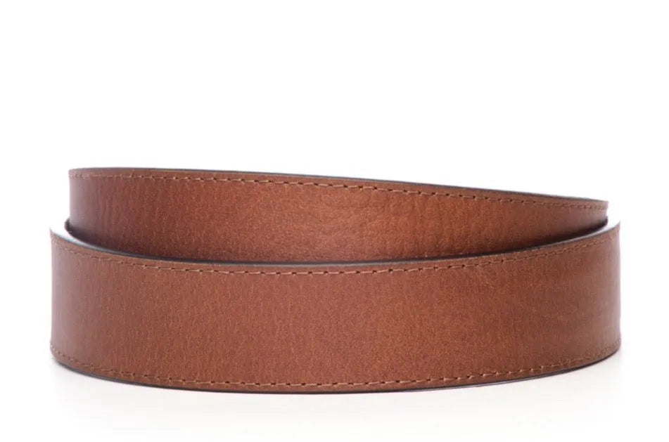 1.5" Tan Buffalo Vegetable Tanned Leather Strap