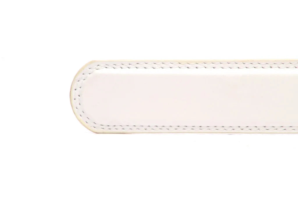 1.25" White Microfiber Strap