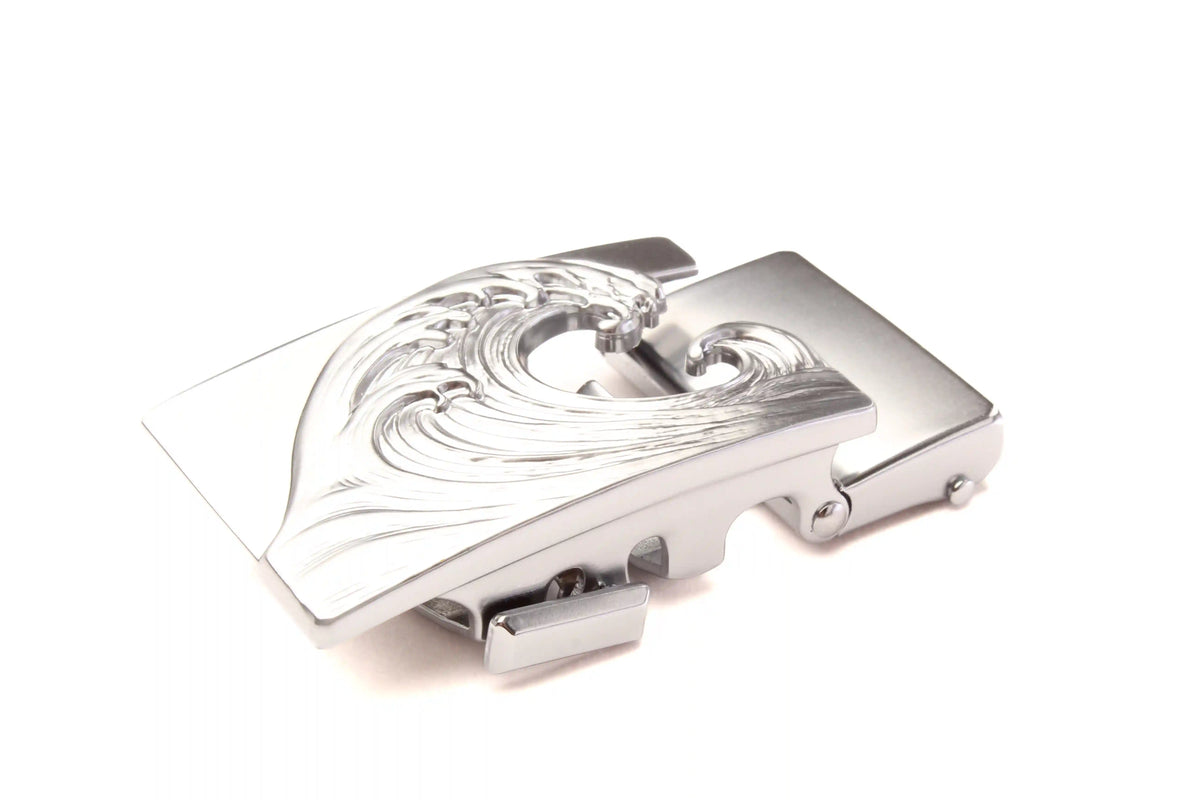 1.5" Wave in Silver