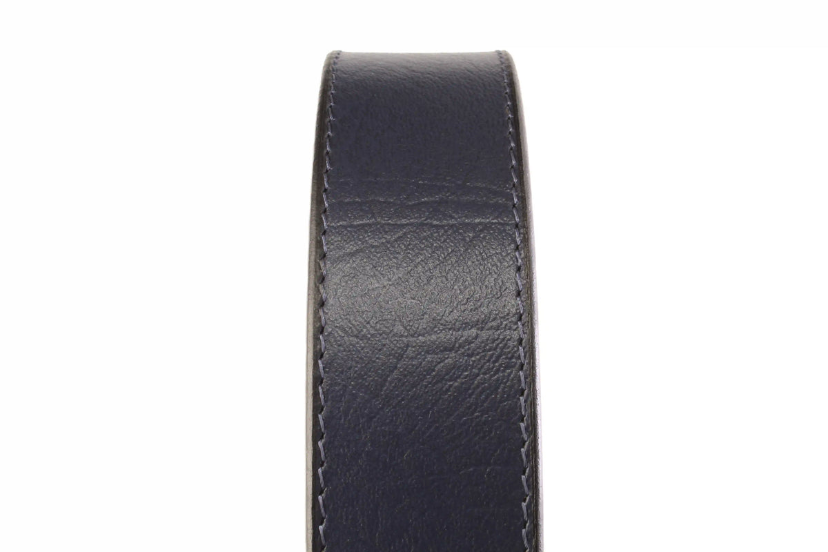 1.5" Navy Buffalo Vegetable Tanned Leather Strap