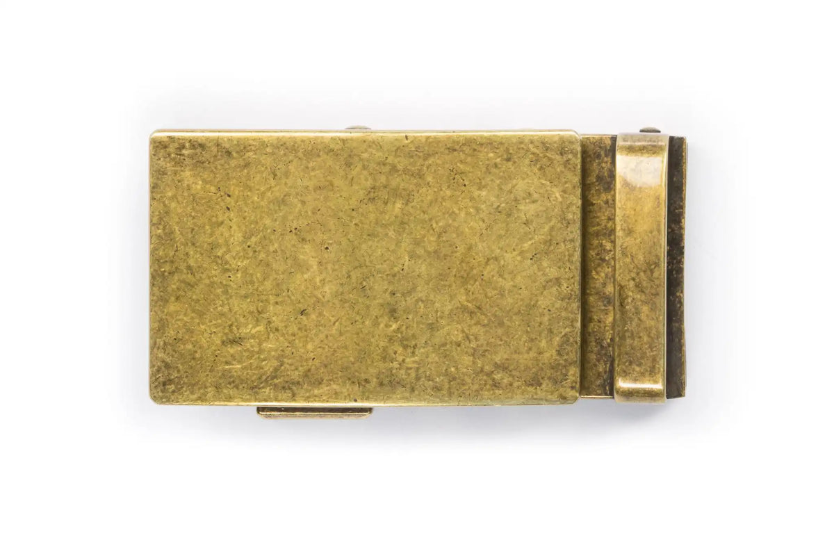1.5" Classic Buckle in Antiqued Gold