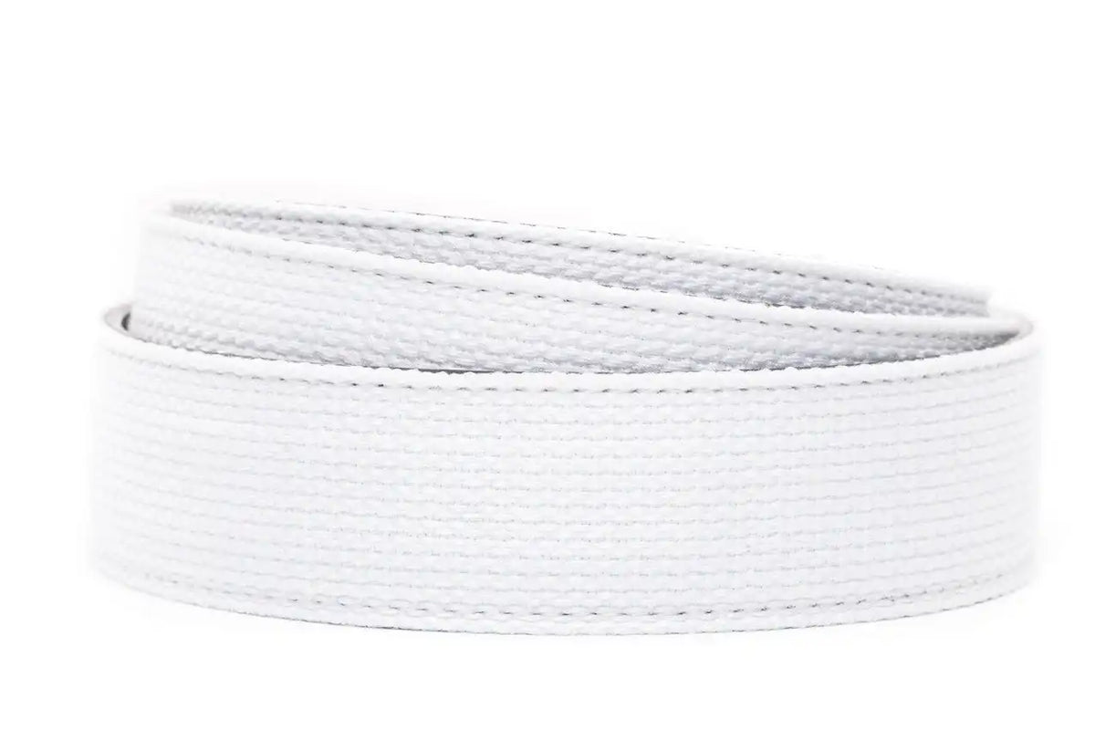 1.5" White Canvas Strap