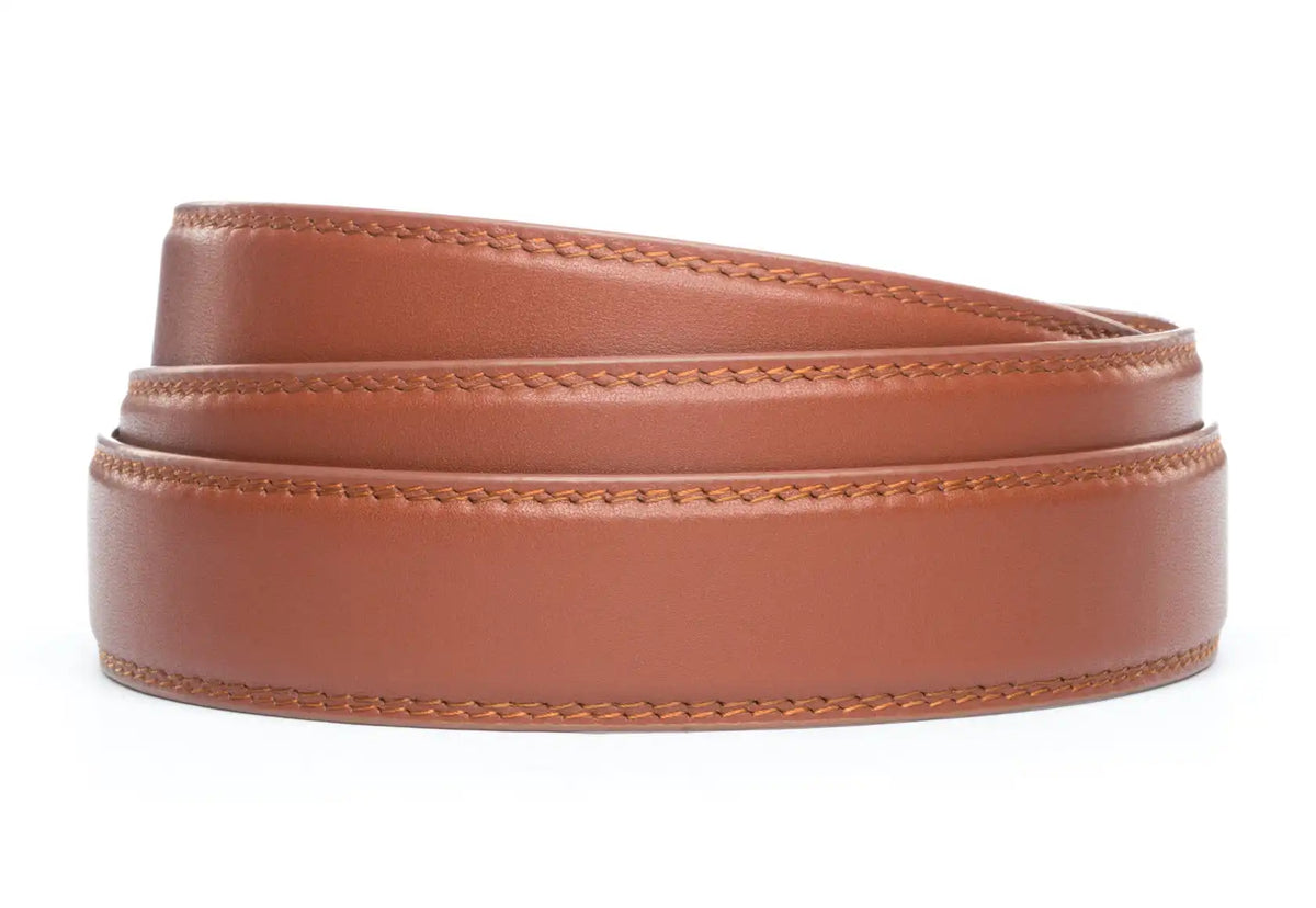 1.25" Cognac Leather Strap