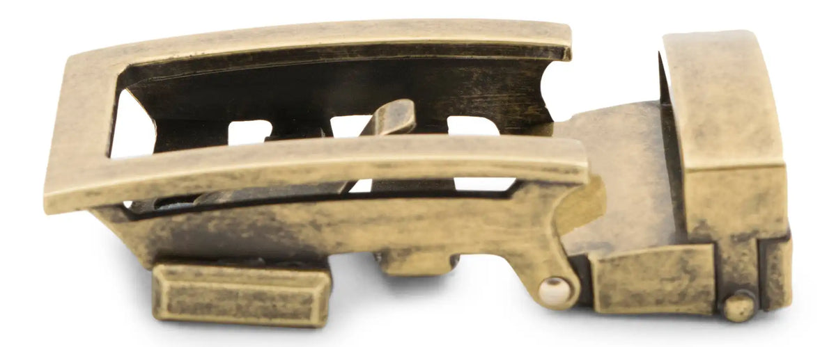 1.25" Traditional Buckle in Antiqued Gold