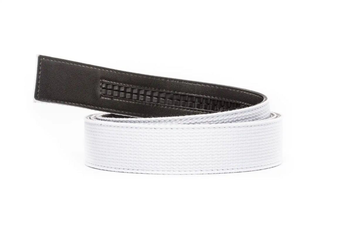 1.5" White Canvas Strap