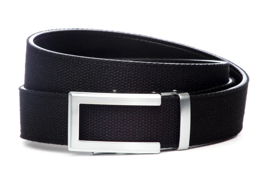 1.5" Black Canvas w/buckle
