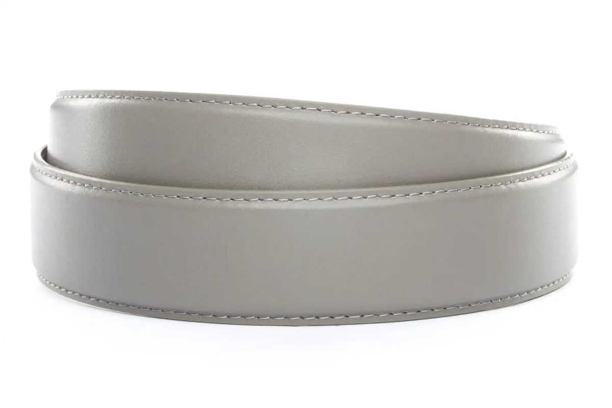 1.5" Grey Leather Strap
