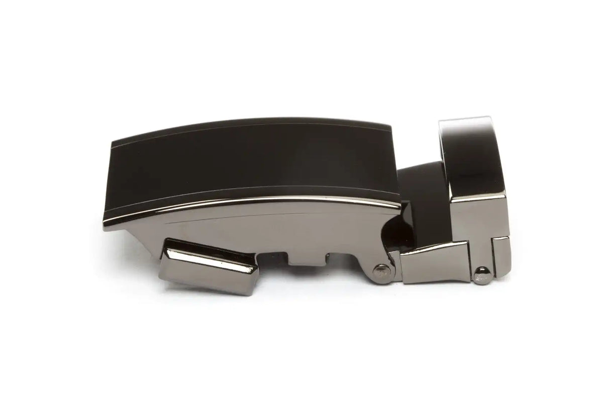 1.25" Onyx Buckle in Smoked Gunmetal