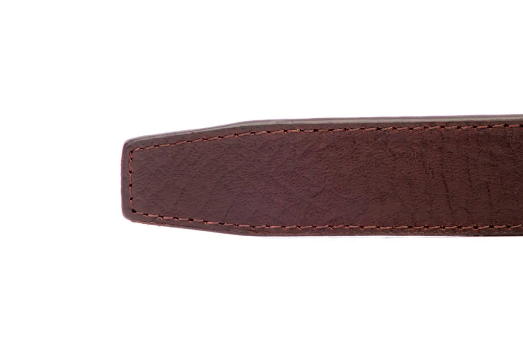 1.25" Brown Buffalo Vegetable Tanned Leather Strap