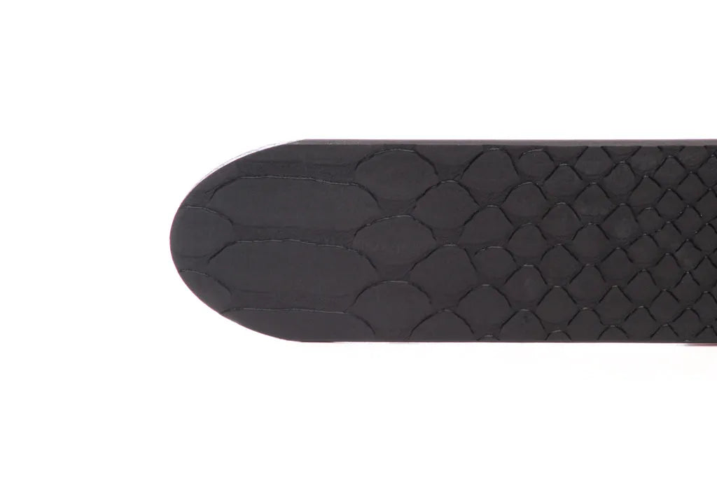 1.5" Black Anson Invincibelt in Reptile