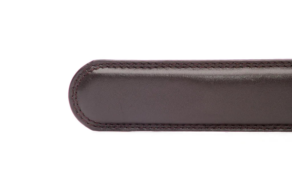 1.25" Dark Brown Leather Strap