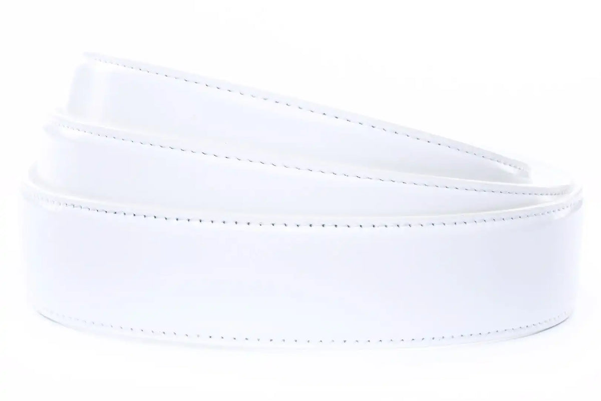 1.5" White Microfiber Strap