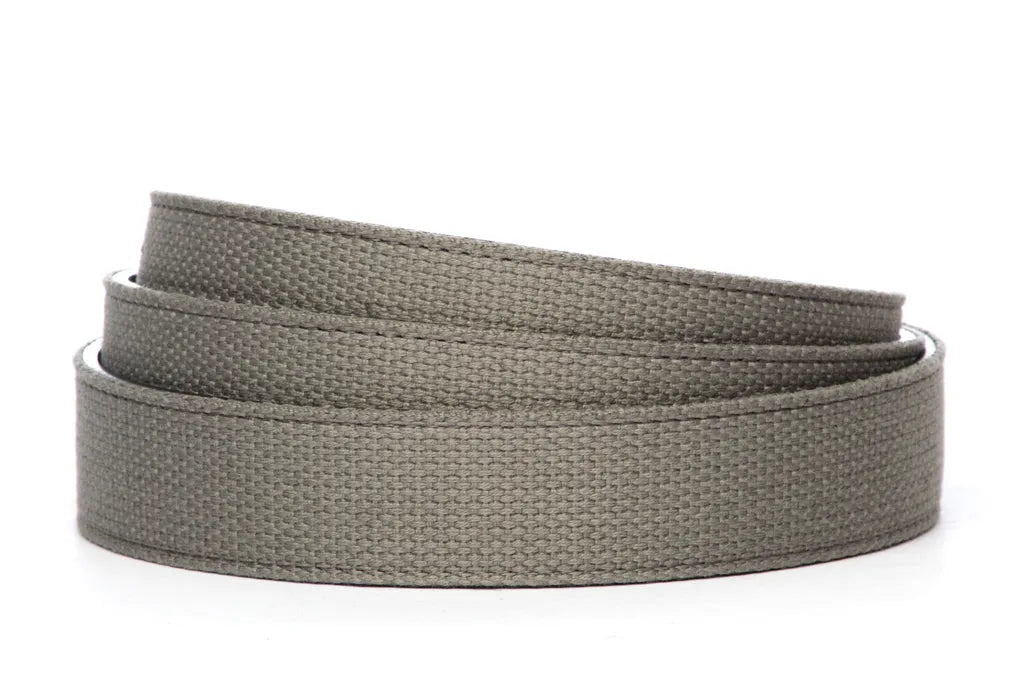 1.25" Grey Canvas Strap