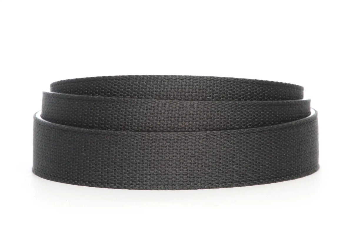 1.25" Graphite Canvas Strap