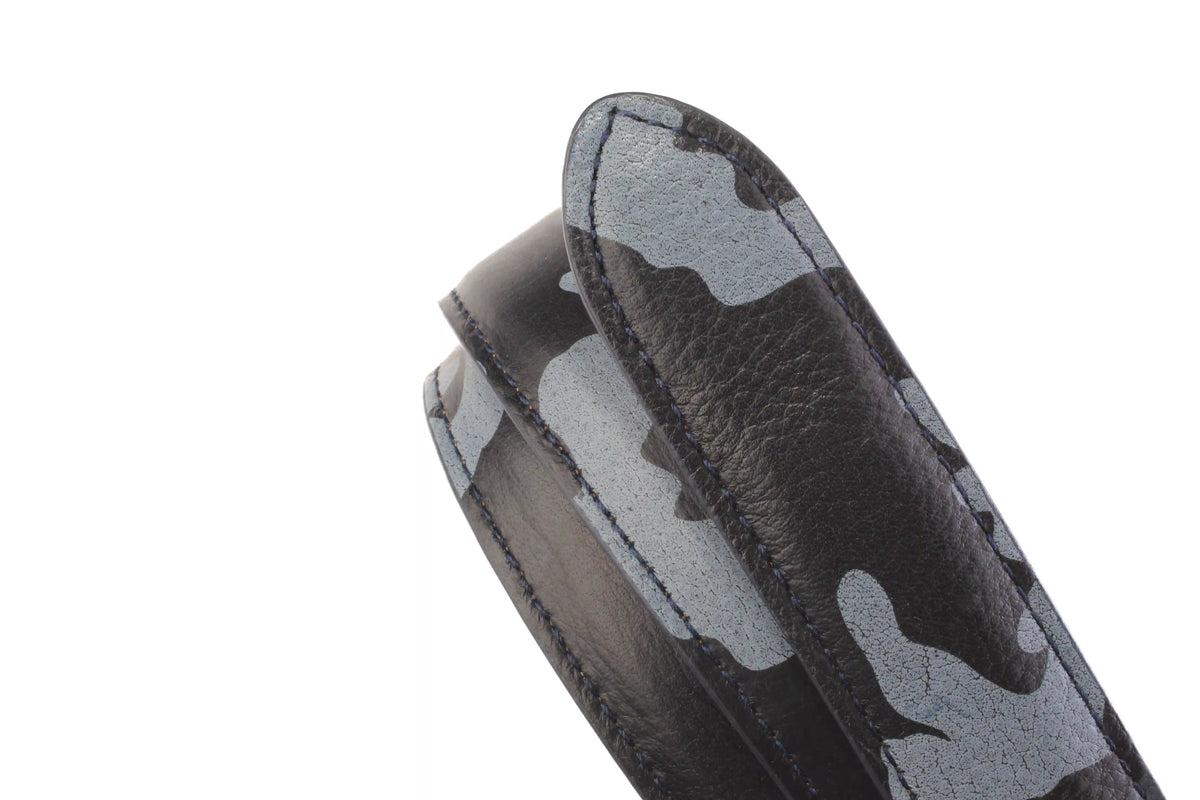 1.25" Blue Camo Italian Calfskin Strap