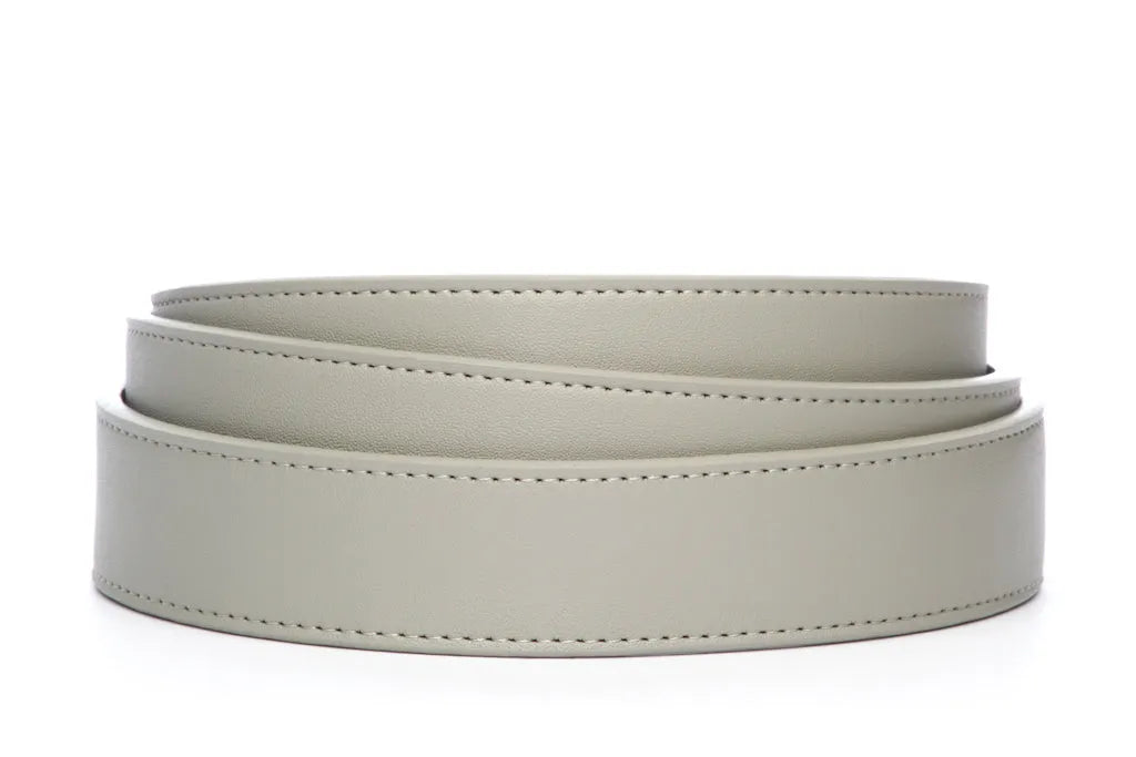 1.25" Light Grey Vegan Leather Strap