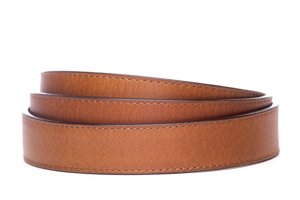1.25" Tan Buffalo Vegetable Tanned Leather Strap